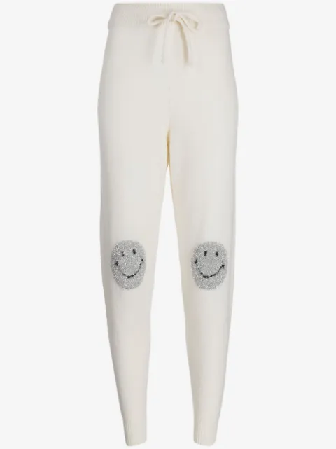 Joshua Sanders lurex-detail merino wool-blend trousers