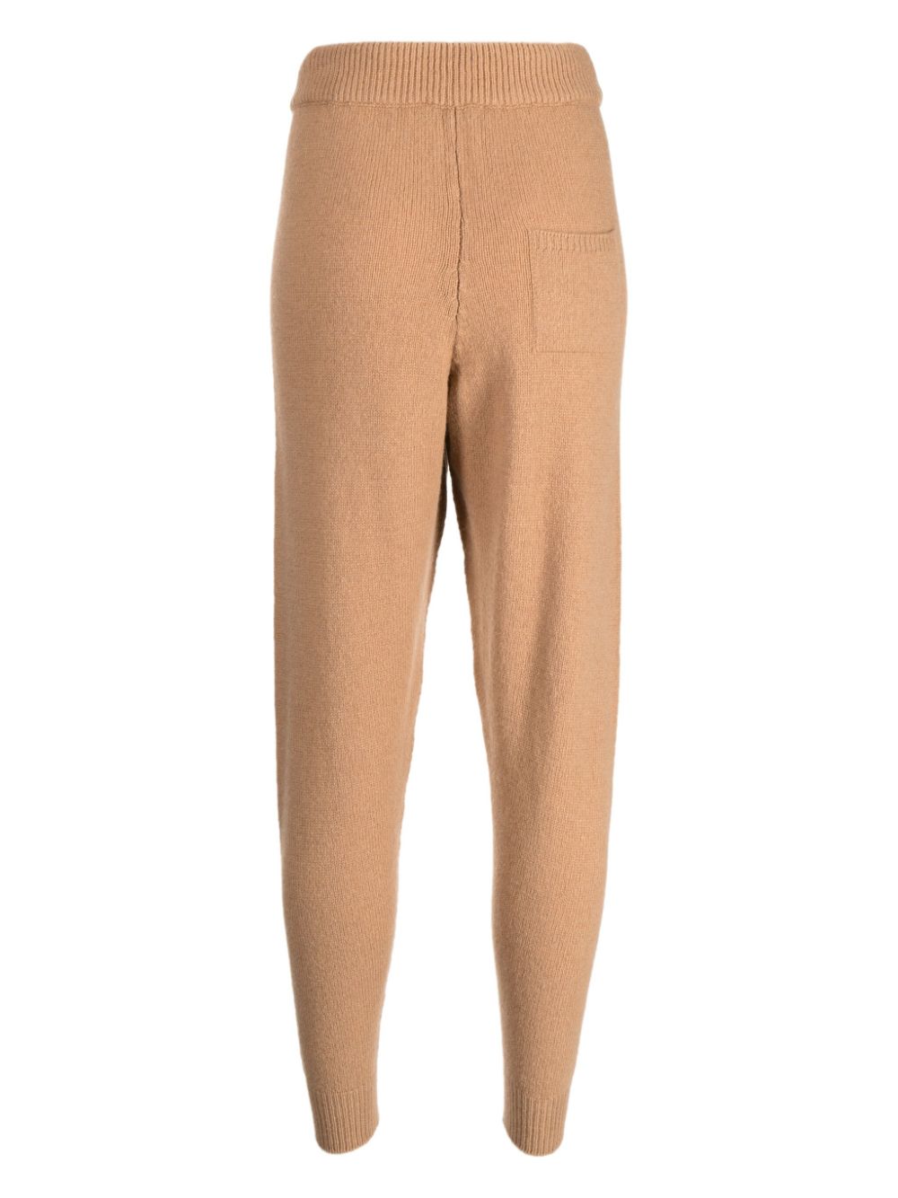 Shop Joshua Sanders Patterned Intarsia-knit Track Pants In Brown