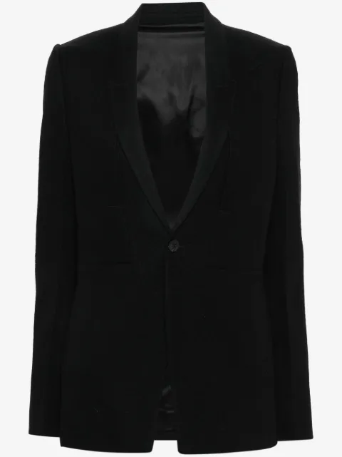 Rick Owens narrow-lapels single-breasted blazer 
