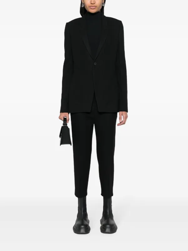 Rick Owens narrow-lapels single-breasted Blazer | Black | FARFETCH