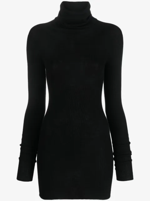Rick Owens ribbed-knit wool minidress