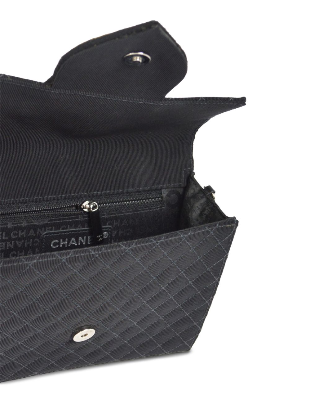 Cheap HOT SALE CHANEL 2005 emblem-patch denim shoulder bag Women