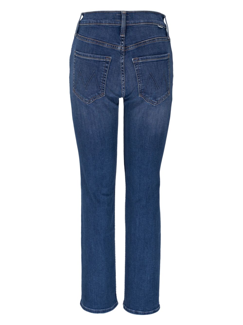 MOTHER Mid waist straight jeans - Blauw