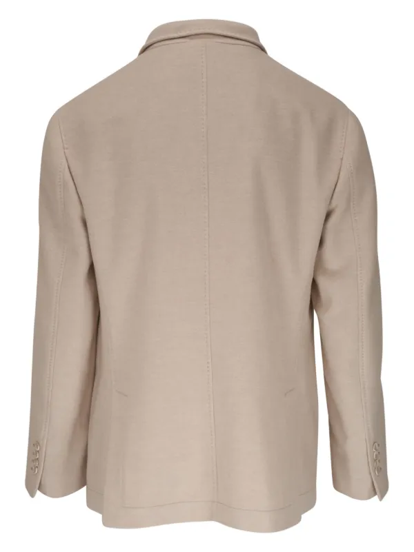 Brunello Cucinelli カシミア ナローラペル ジャケット | ニュートラル