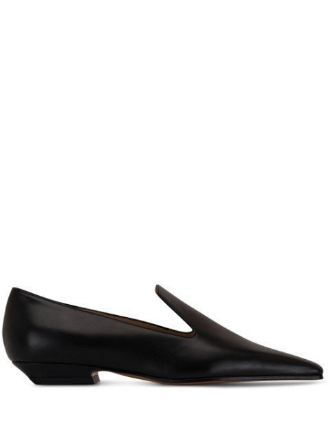 KHAITE slip-on leather loafers