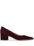 Gianvito Rossi Piper 45mm suede pumps - Red