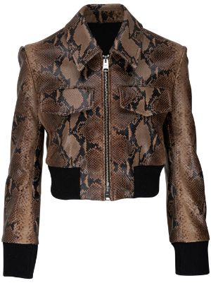 Pupreme x Gucci Inspired Dog Bomber Jacket with Snake Print