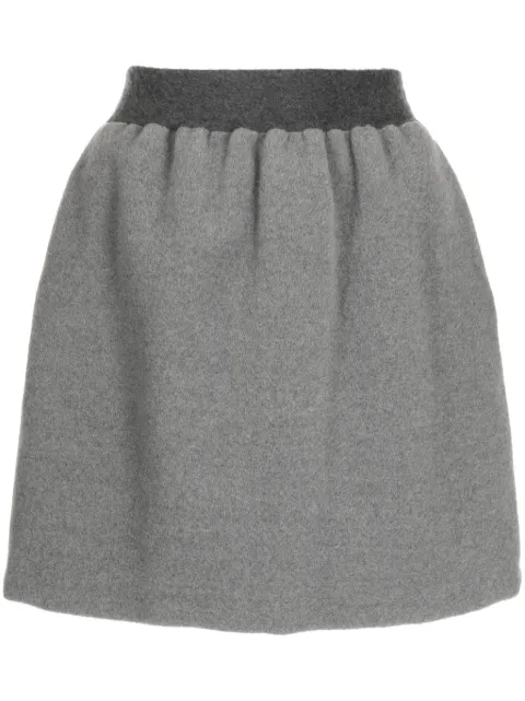 Fabiana Filippi felted A-line wool miniskirt 