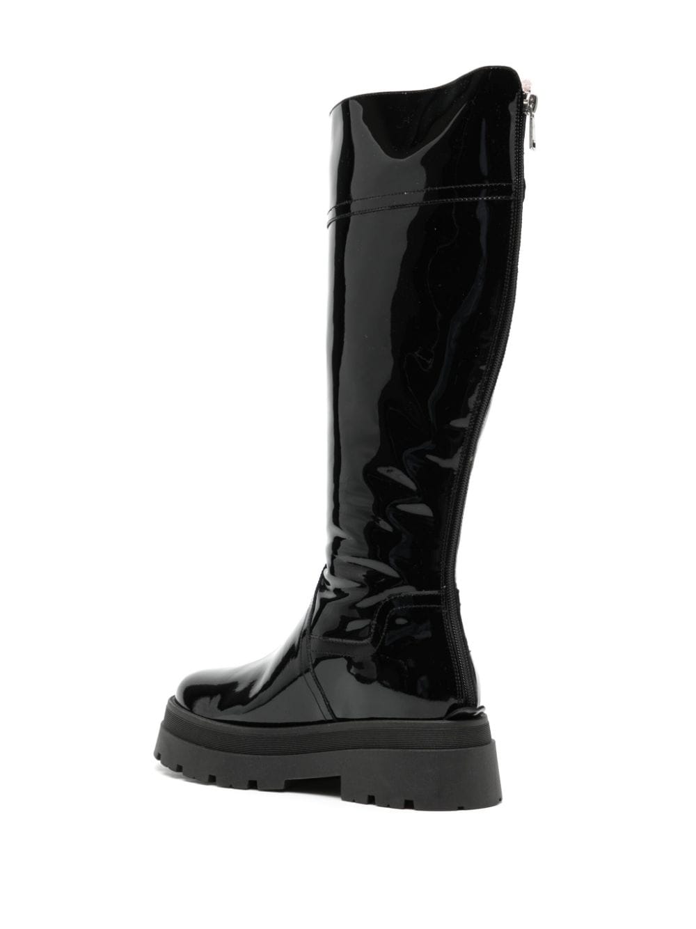 Shop Fabiana Filippi Knee-high Chunky Boots In Black