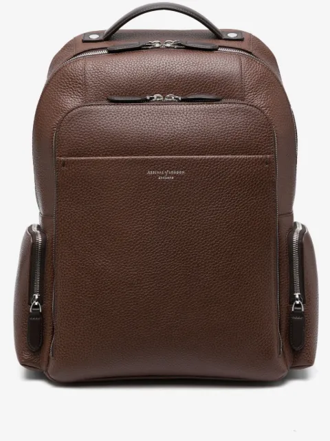 Aspinal Of London Reporter leather backpack