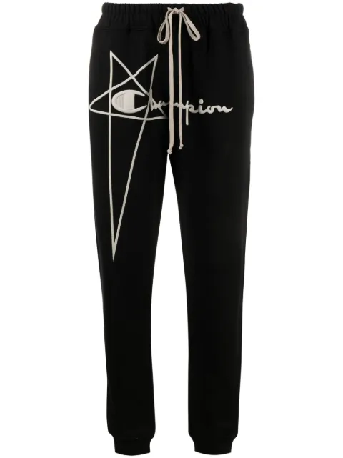 Rick Owens X Champion pants con logo bordado de Rick Owens x Champion