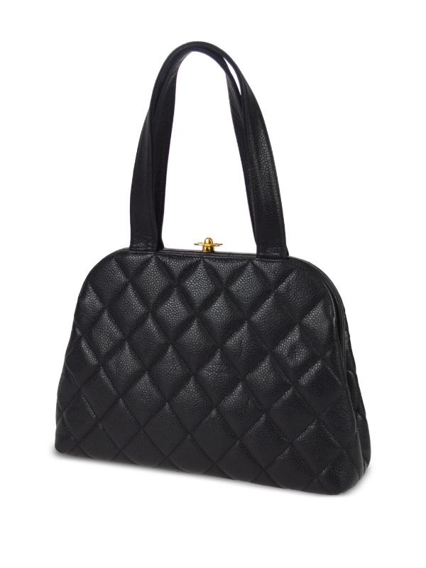 CHANEL Pre-Owned 1997 CC diamond-quilted Tote Bag - Farfetch