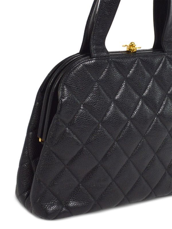 CHANEL Pre-Owned 1997 CC diamond-quilted Tote Bag - Farfetch