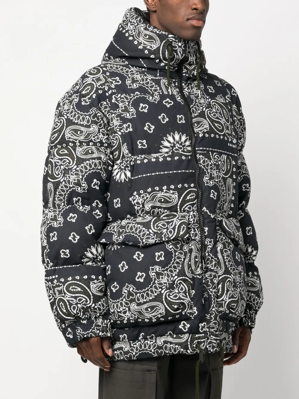 Sacai bandana-print Padded Jacket - Farfetch