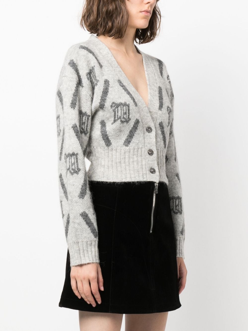 MISBHV intarsia-knit V-neck Jumper - Farfetch