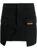 Heron Preston Rebuilt denim cargo skirt - Black