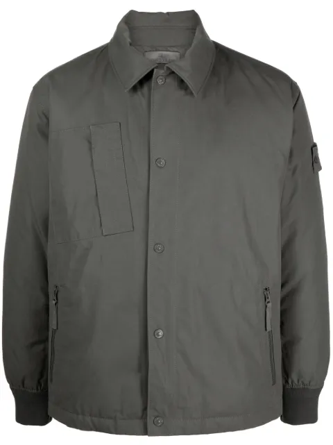 Stone Island sobrecamisa con parche Compass
