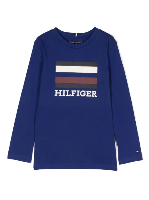 Tommy Hilfiger Junior logo-print cotton sweatshirt