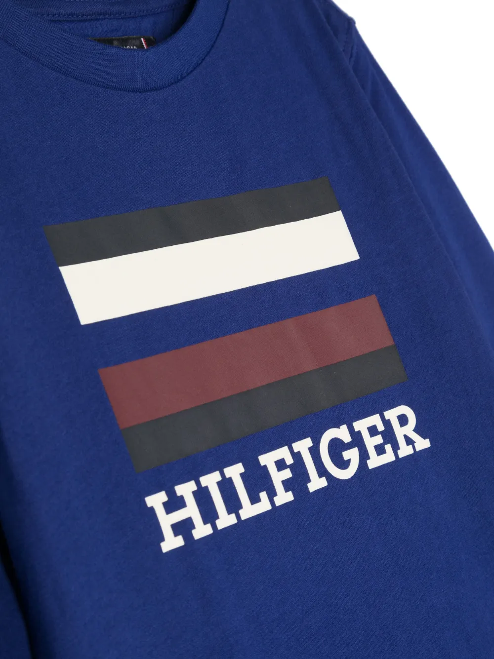  Tommy Hilfiger Junior Logo-print Cotton Sweatshirt - Blue 