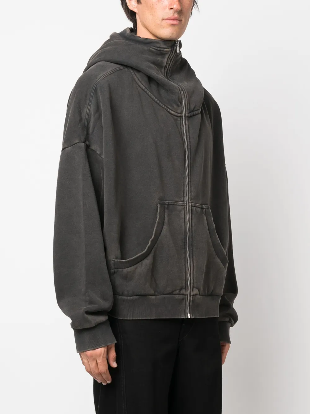 ENTIRE STUDIOS zip-fastening Cotton Hoodie - Farfetch