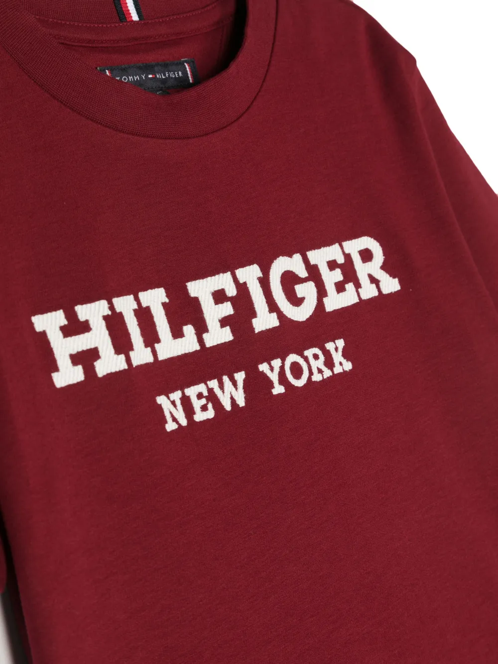  Tommy Hilfiger Junior Logo-print Cotton T-shirt - Red 