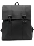 Rains MSN logo-debossed waterproof backpack - Black