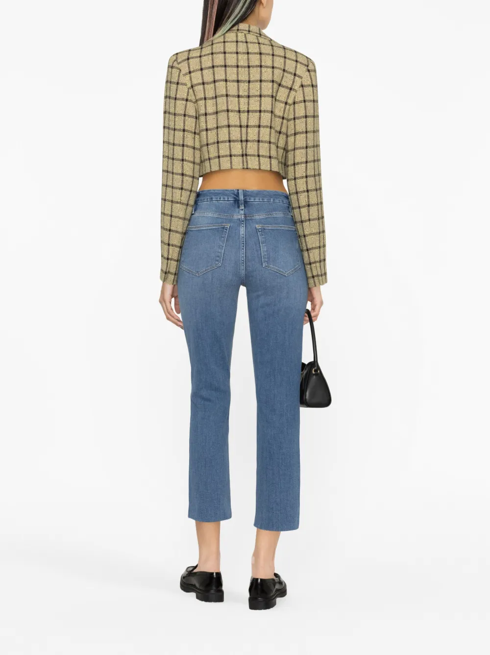 FRAME LE SUPER HIGH STRAIGHT JEANS 
