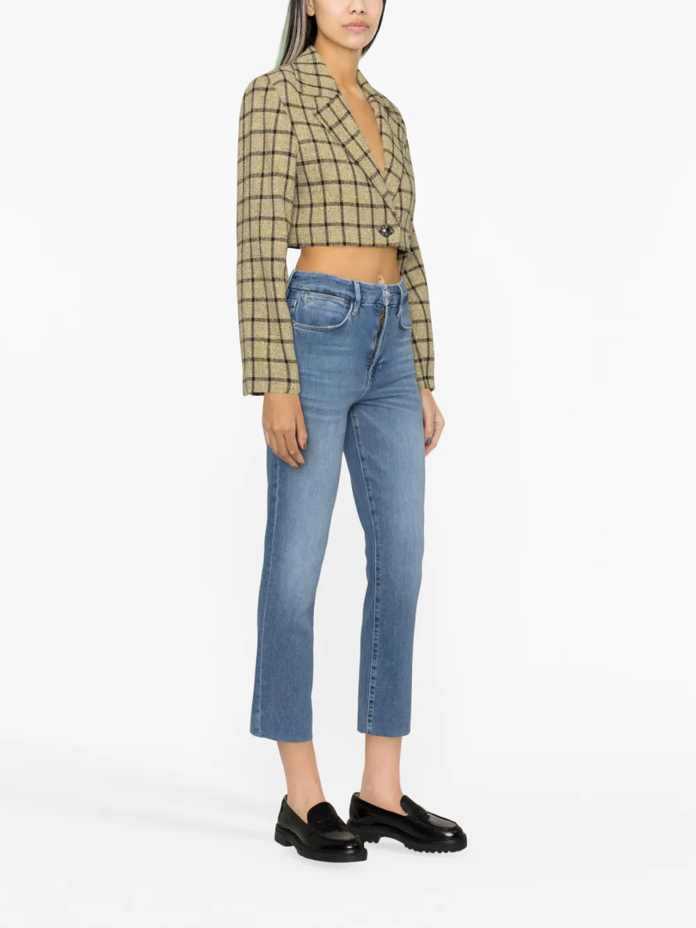 FRAME LE SUPER HIGH STRAIGHT JEANS 