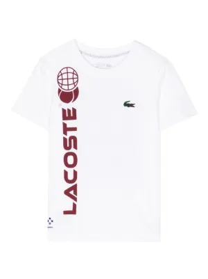 Boys white lacoste outlet tshirt