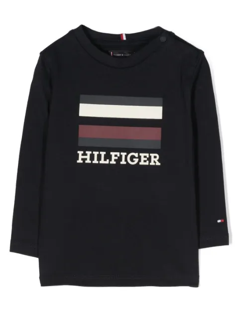 Tommy Hilfiger Junior logo-print cotton sweatshirt