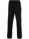 Zegna logo-print cotton track pants - Black