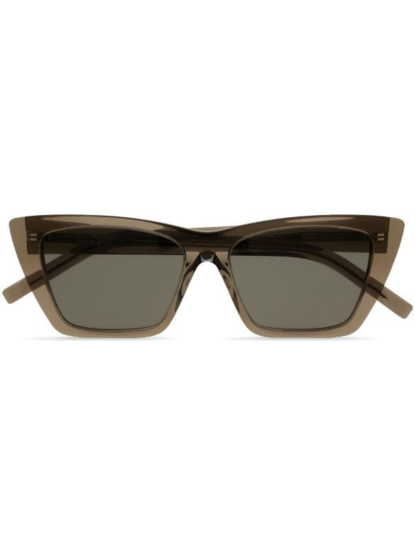 Saint Laurent Eyewear Mica Cat-Eye Sunglasses - Brown