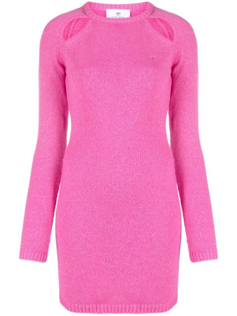 Chiara Ferragni cut-out knitted minidress