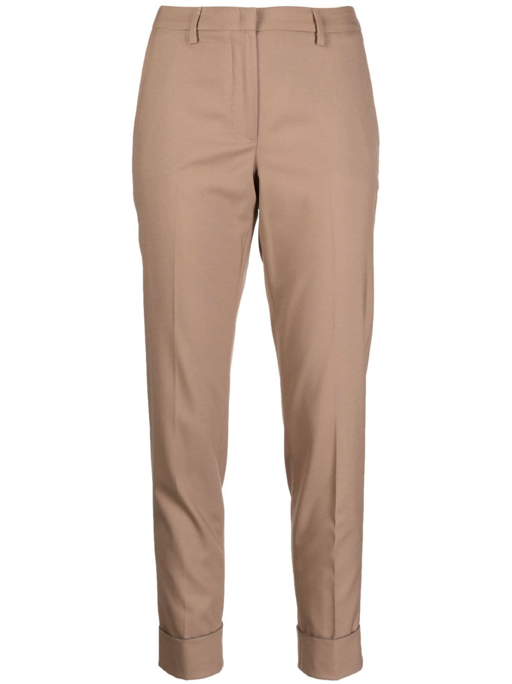 tapered-leg cropped trousers