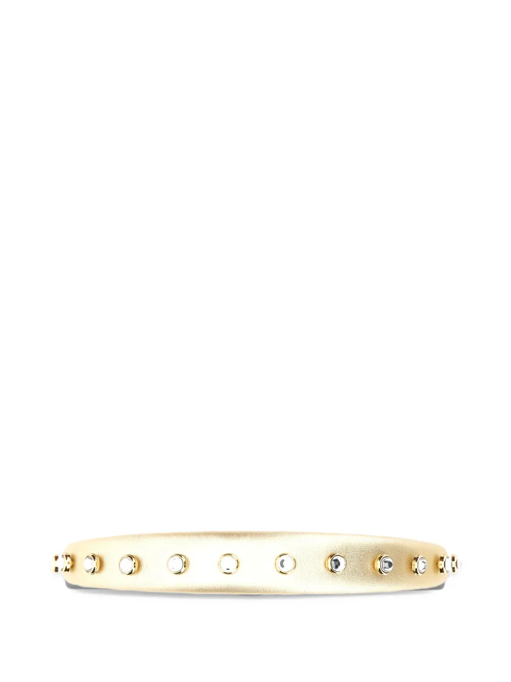 RED(V) crystal-embellished padded headband Goud
