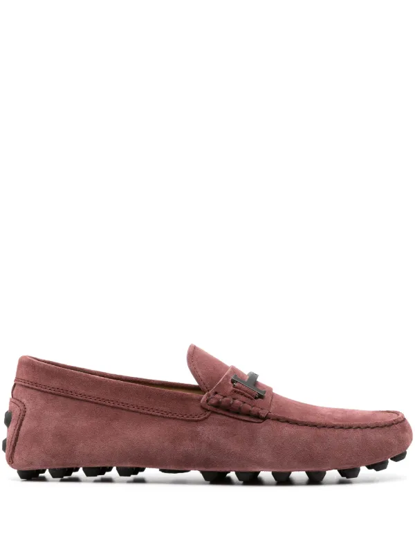 Pink hot sale suede moccasins