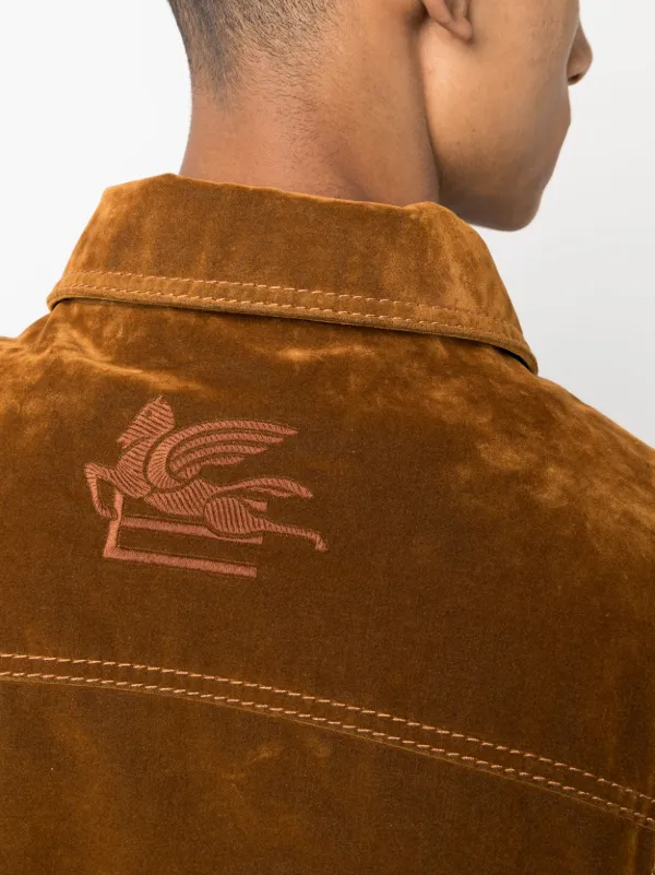 ETRO ロゴ ジャケット | ブラウン | FARFETCH JP