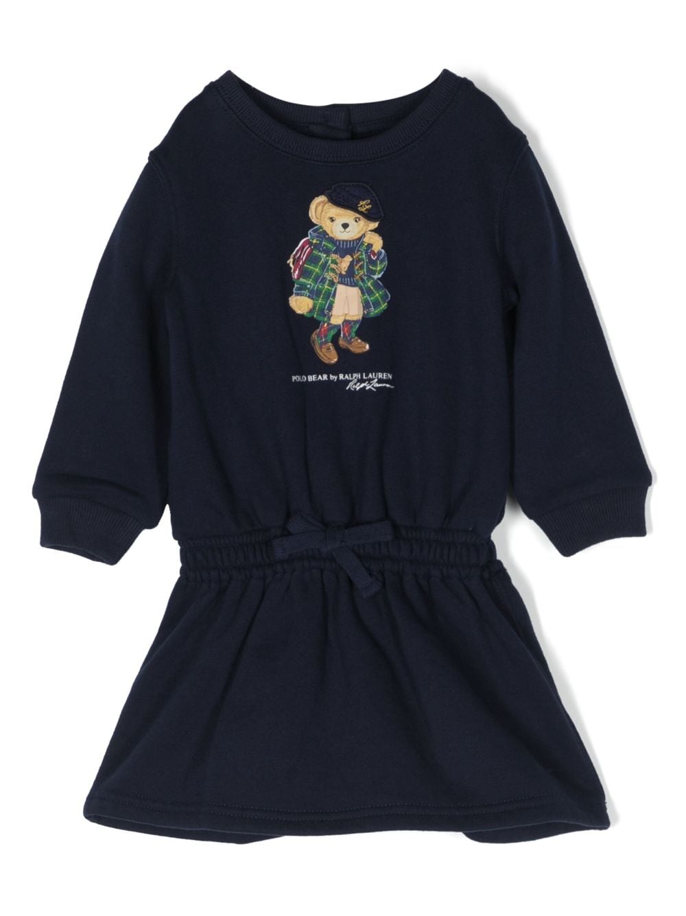 Image 1 of Ralph Lauren Kids Polo Bear-print jersey dress