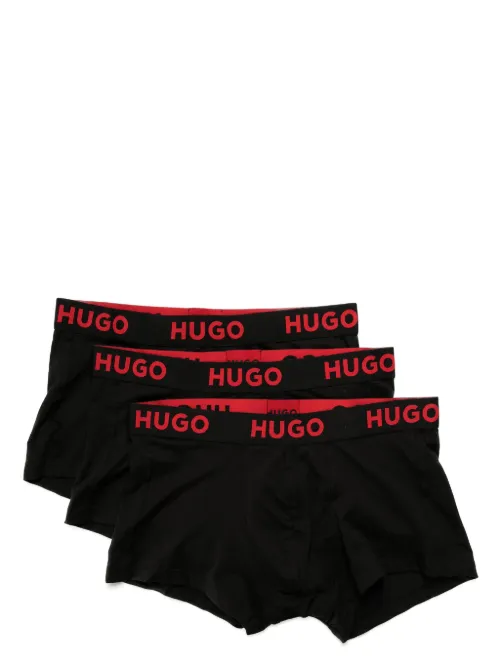 Lot de trois boxers à taille à logo - HUGO - Modalova