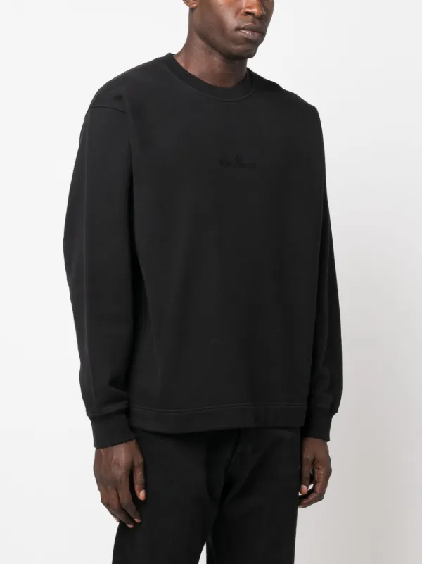 Stone Island ロゴ スウェットシャツ | ブラック | FARFETCH JP