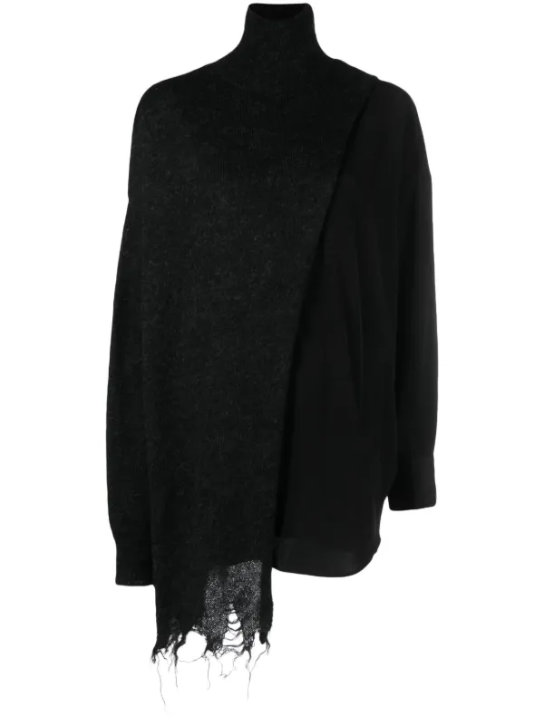 Black layered outlet jumper