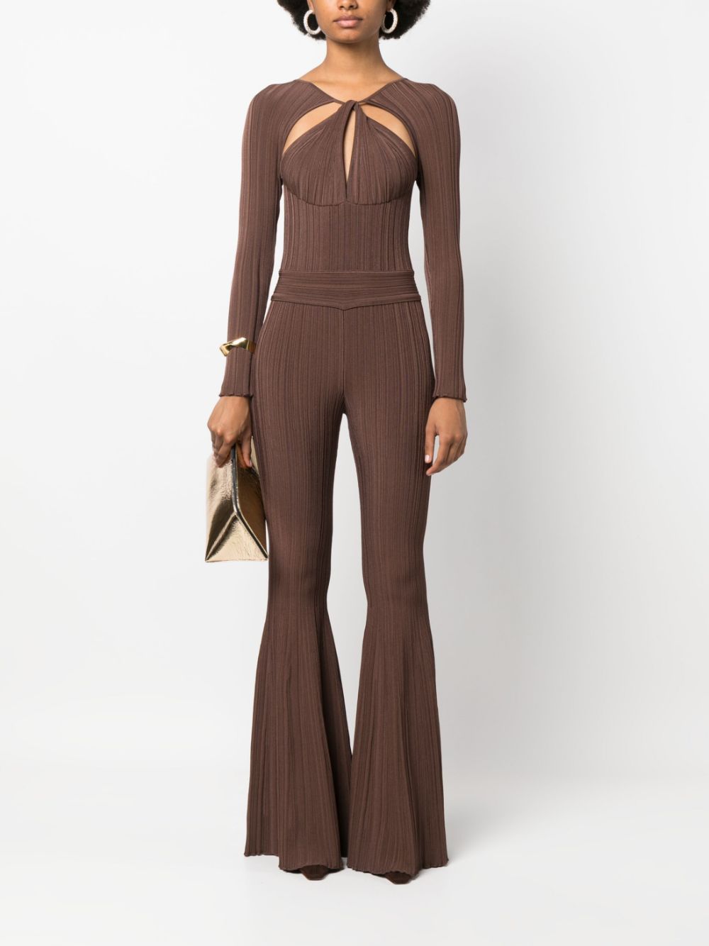 Antonino Valenti Plissé jumpsuit - Zwart