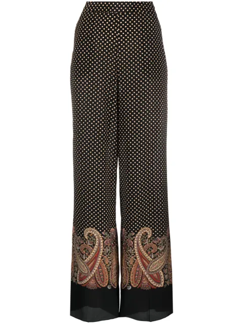 ETRO paisley-print wide-leg trousers