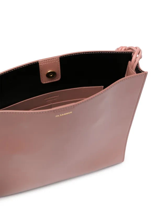 Jil Sander Medium Tangle Leather Shoulder Bag | Pink | FARFETCH