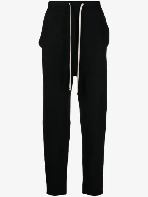 Rick Owens 드로스트링 웨이스트 캐시미어 팬츠 
