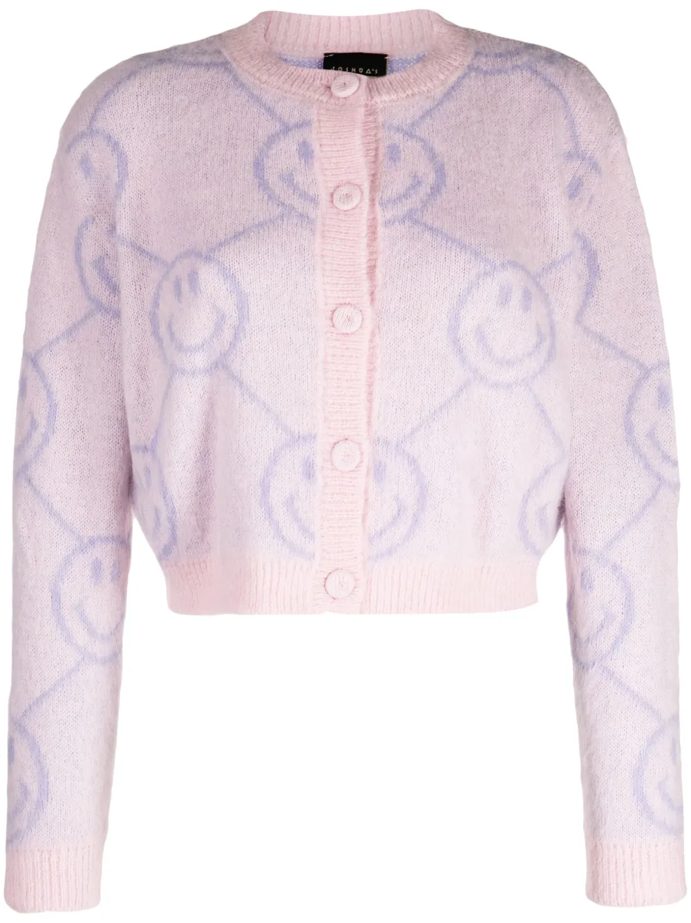 Joshua Sanders smiley-face intarsia-knit Cardigan - Farfetch