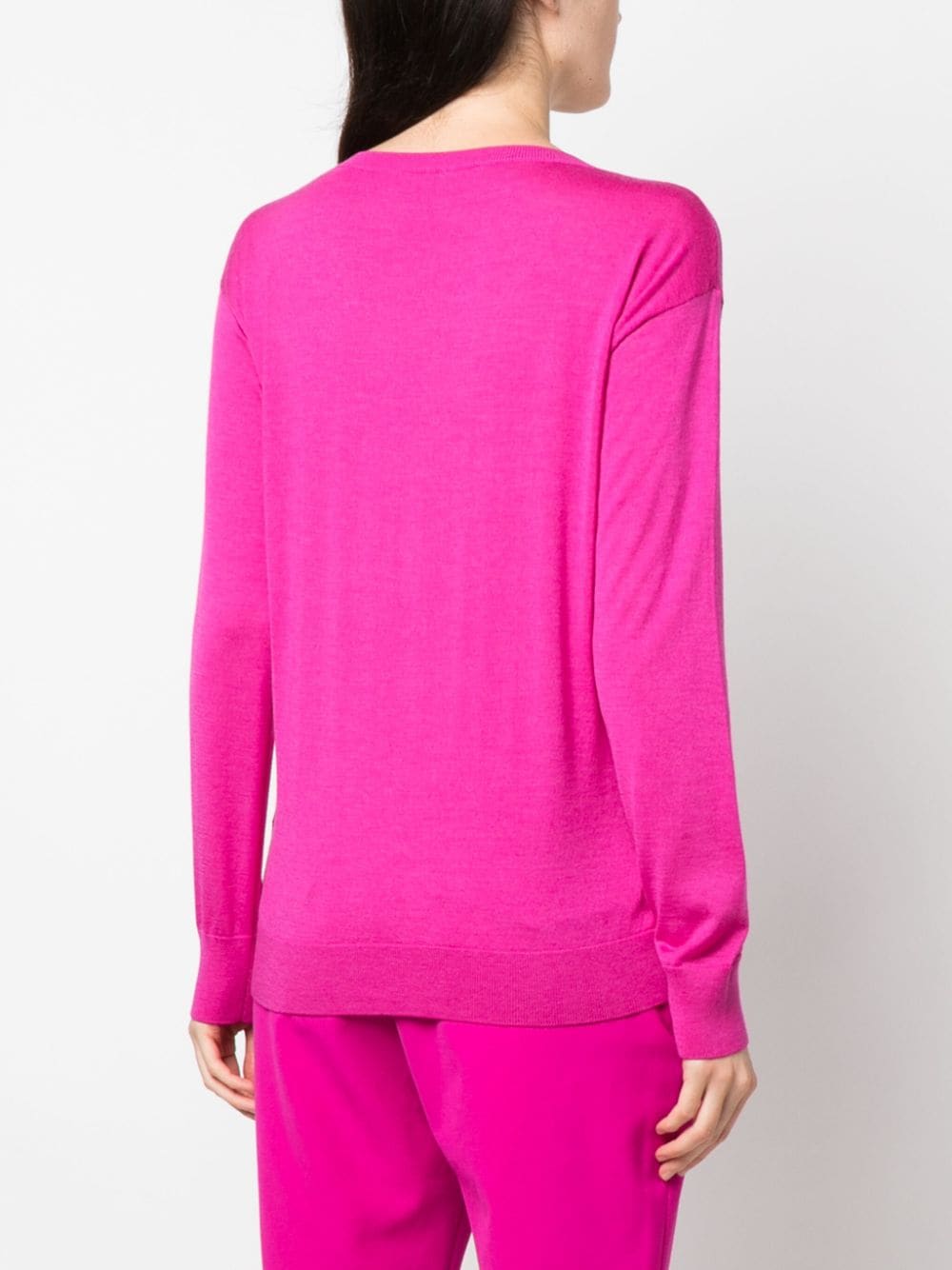 Shop Valentino Cashmere-silk Blend Jumper In Pink