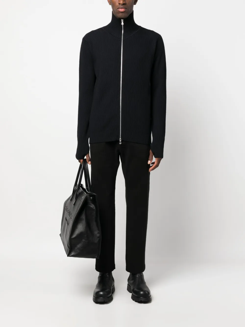 Barena elasticated-waist tapered trousers - Zwart