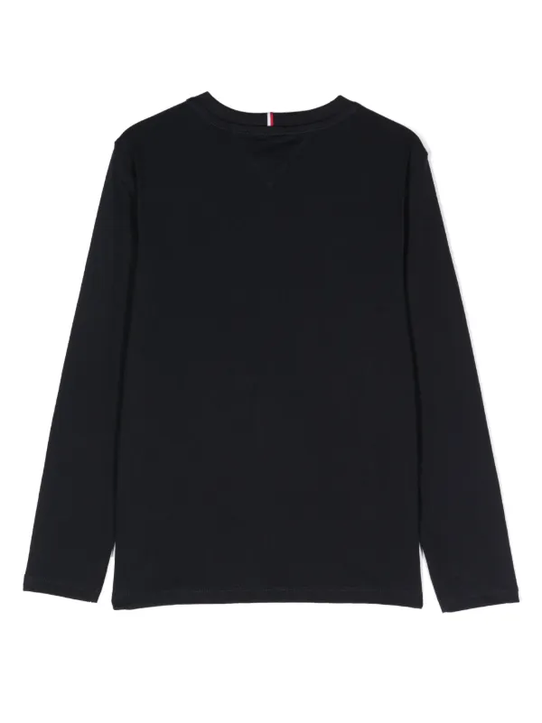 Tommy Hilfiger Junior logo print Cotton Sweatshirt Farfetch