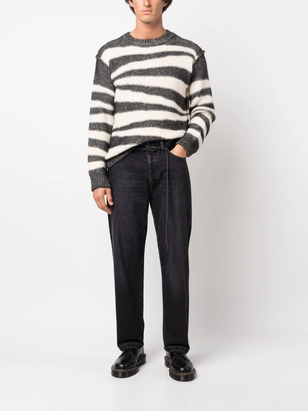 A.P.C. Sebastian striped jumper - Beige